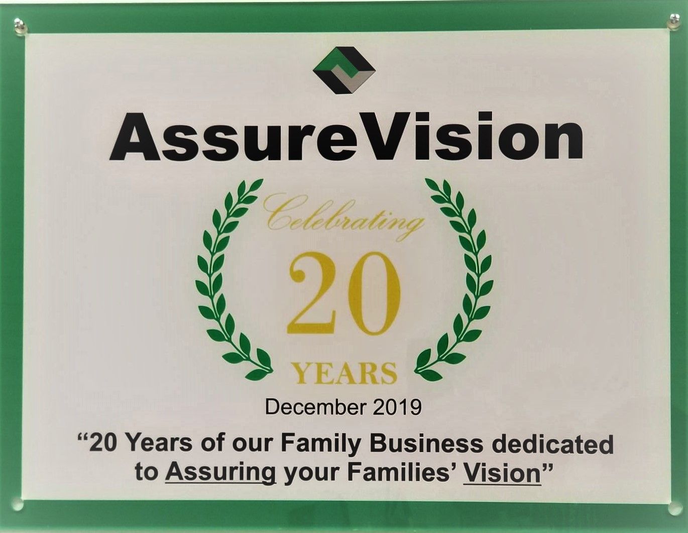 assure vision best optometist award